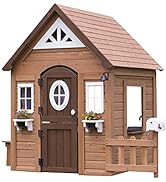 Backyard Discovery Aspen All Cedar Outdoor Wooden Playhouse