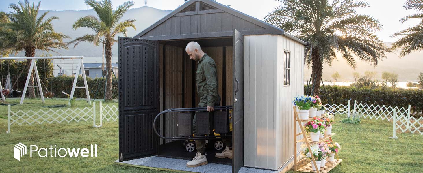 8 x 6 plastic shed