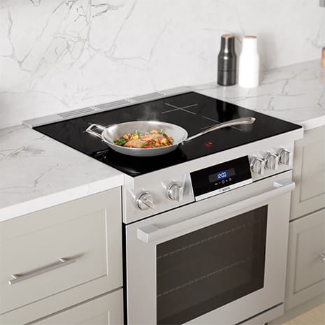 Cook multiple dishes at once on 5 powerful cooking elements that deliver precision, speed, and efficiency
